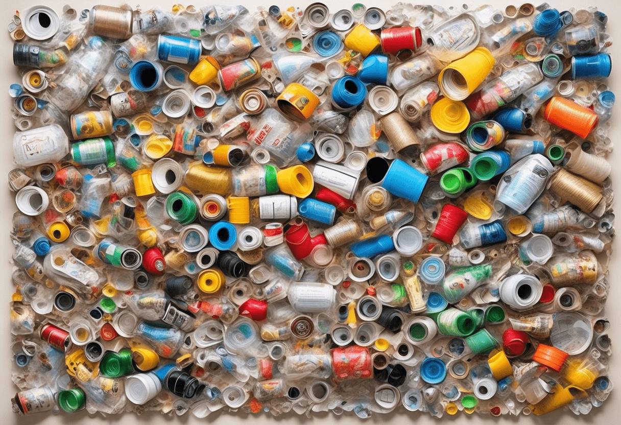 Artesanato com materiais do lixo