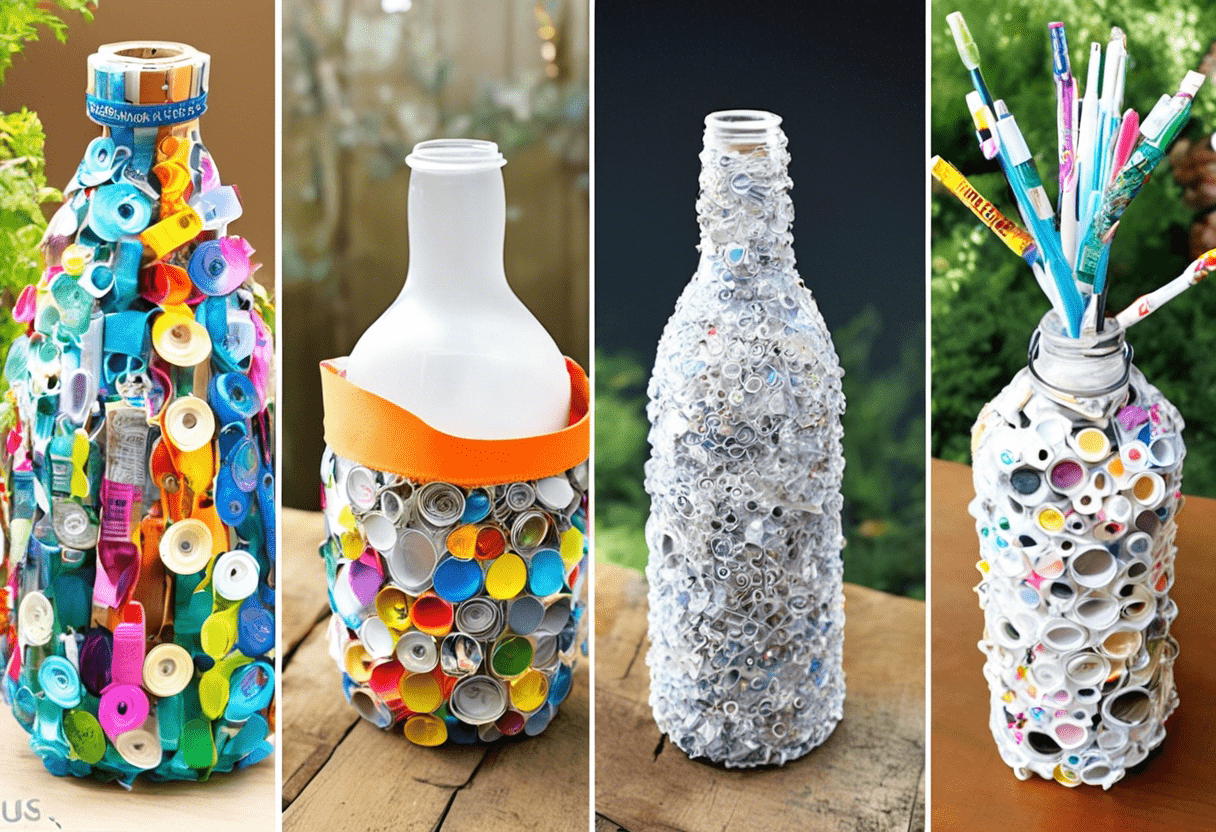 Artesanato com materiais reciclados