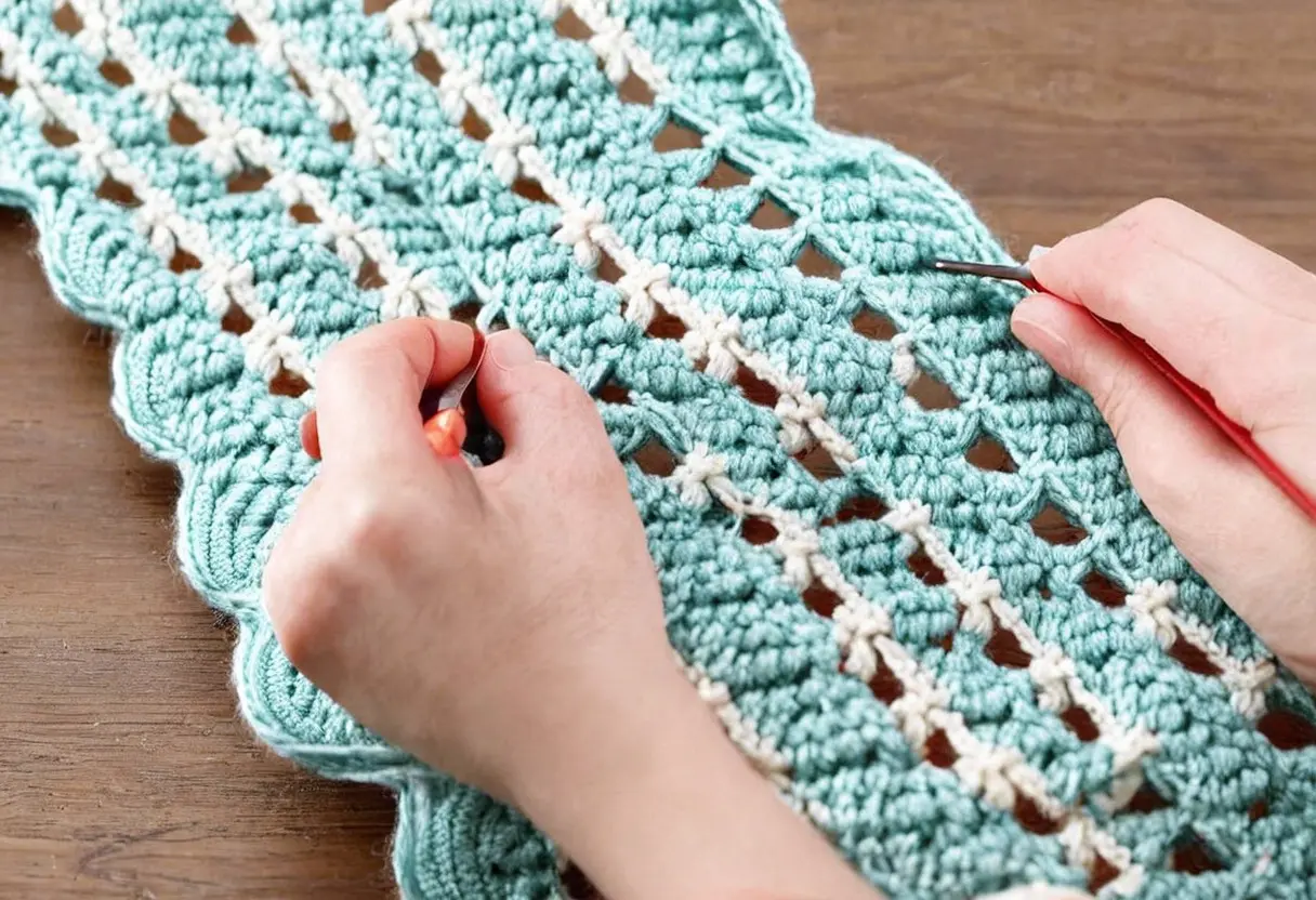 Como fazer um acabamento em crochê