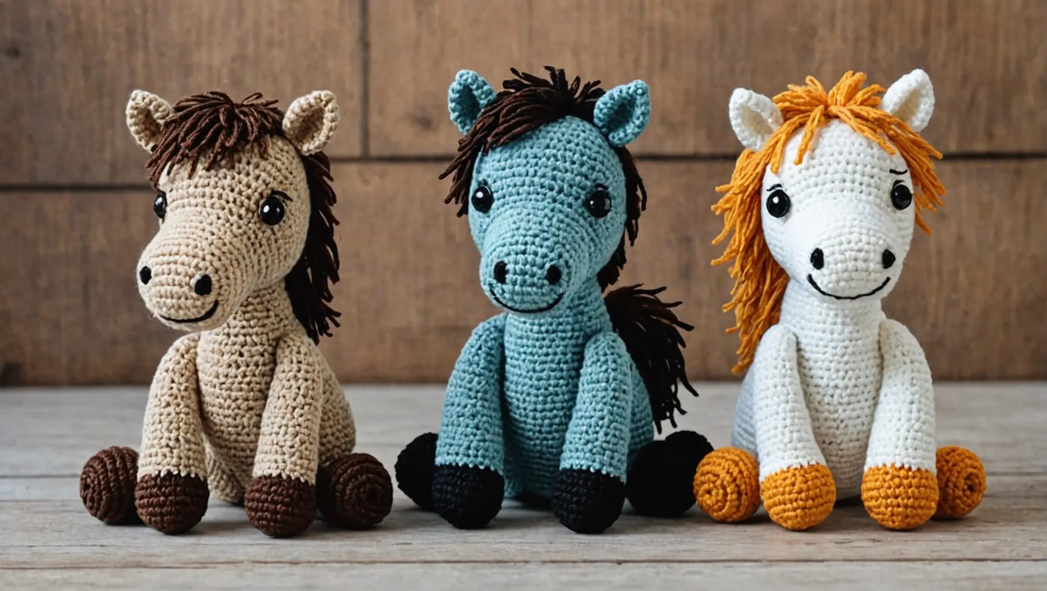cavalo amigurumi