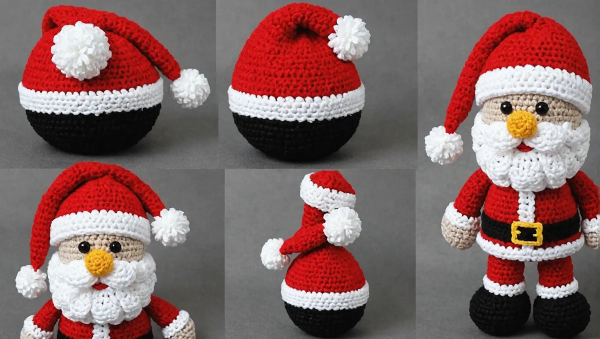 papai noel amigurumi