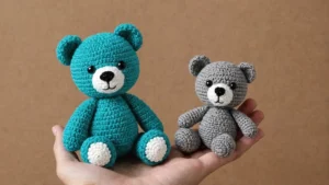 urso amigurumi