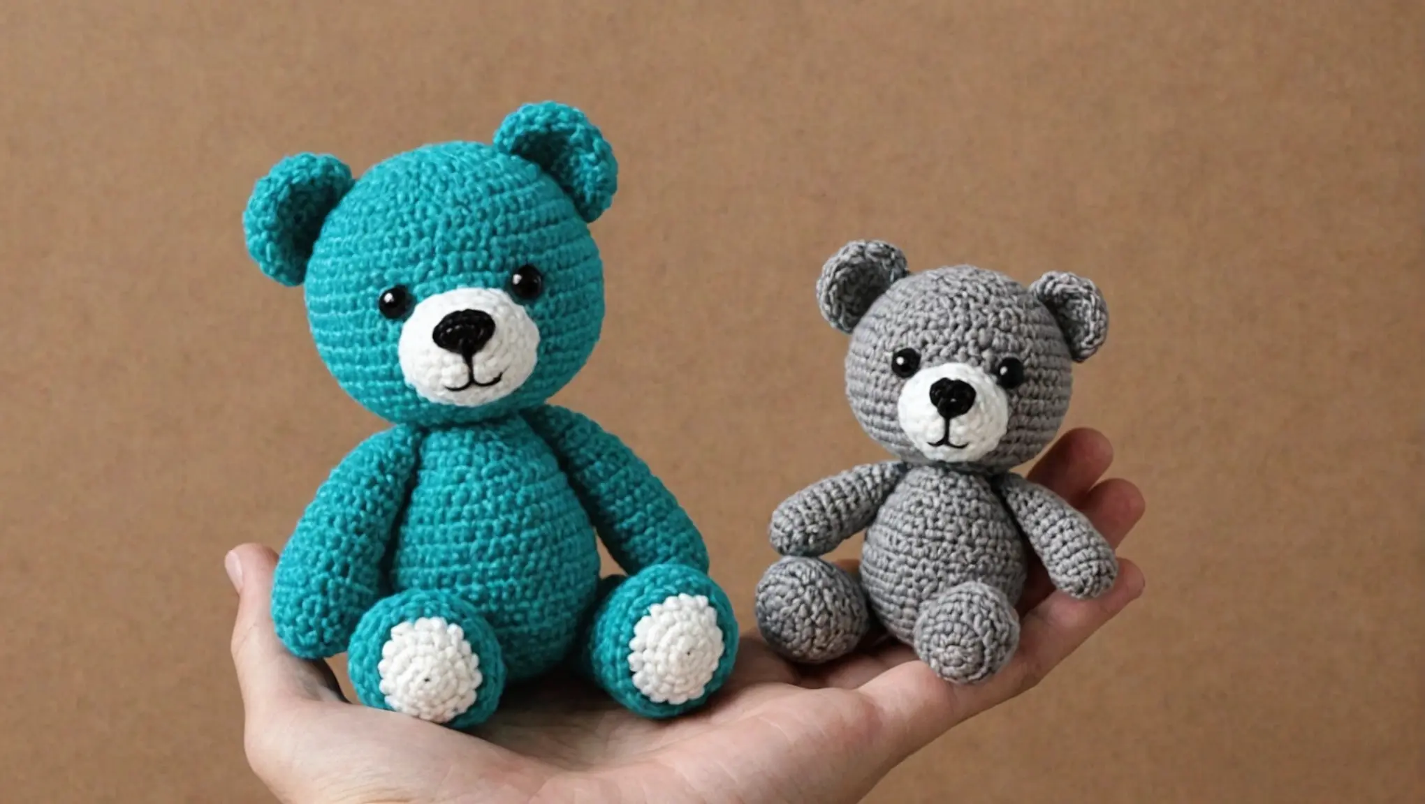 urso amigurumi