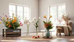 Arranjos florais de chão