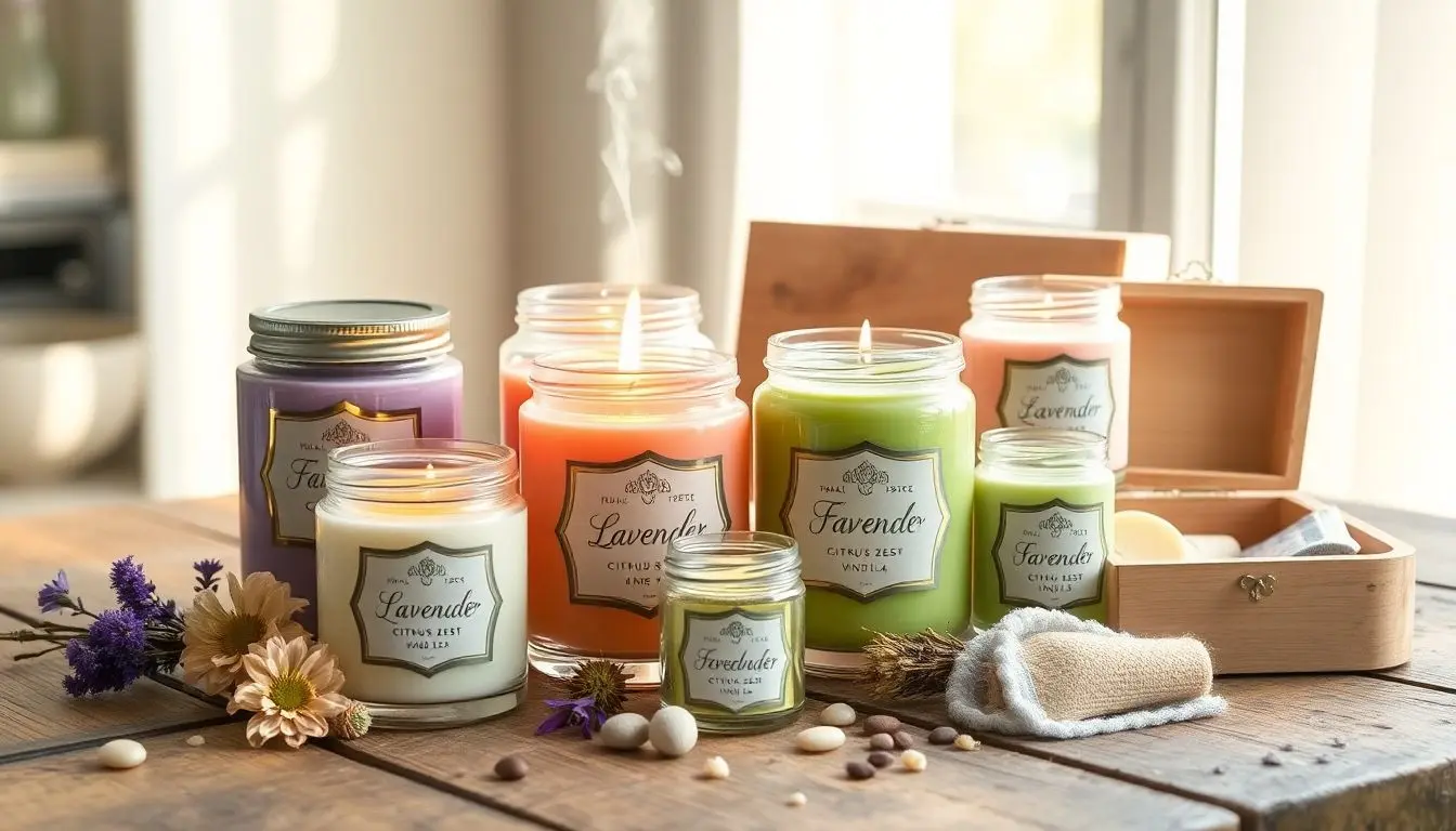 kit velas aromáticas lembrancinha