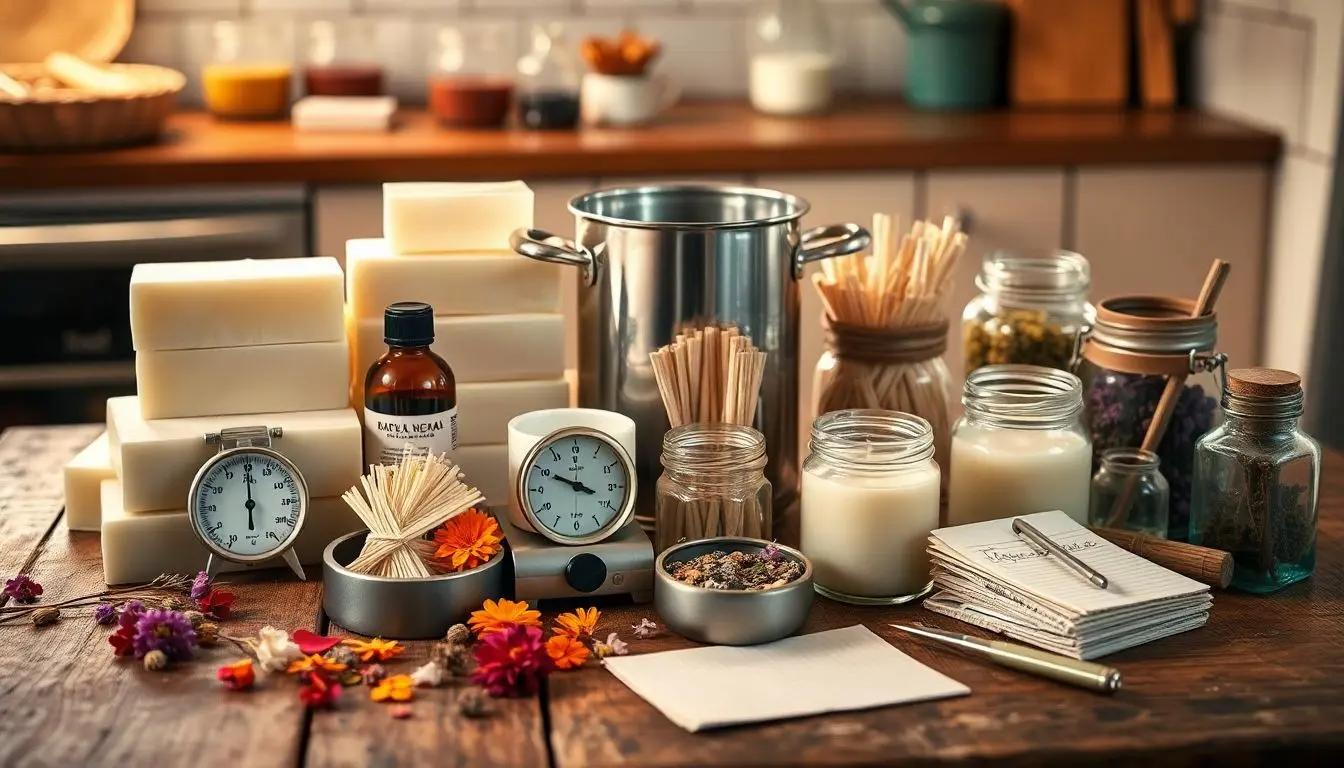 velas aromáticas materiais necessários