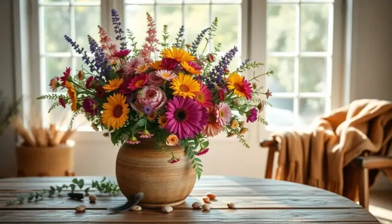 Arranjos florais boho