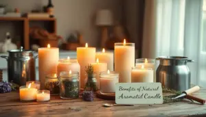 velas aromáticas naturais