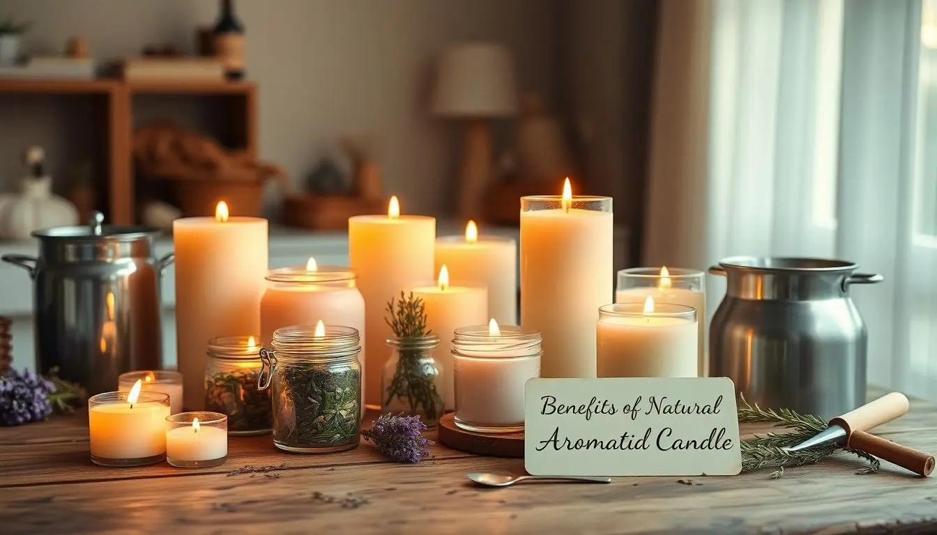 velas aromáticas naturais