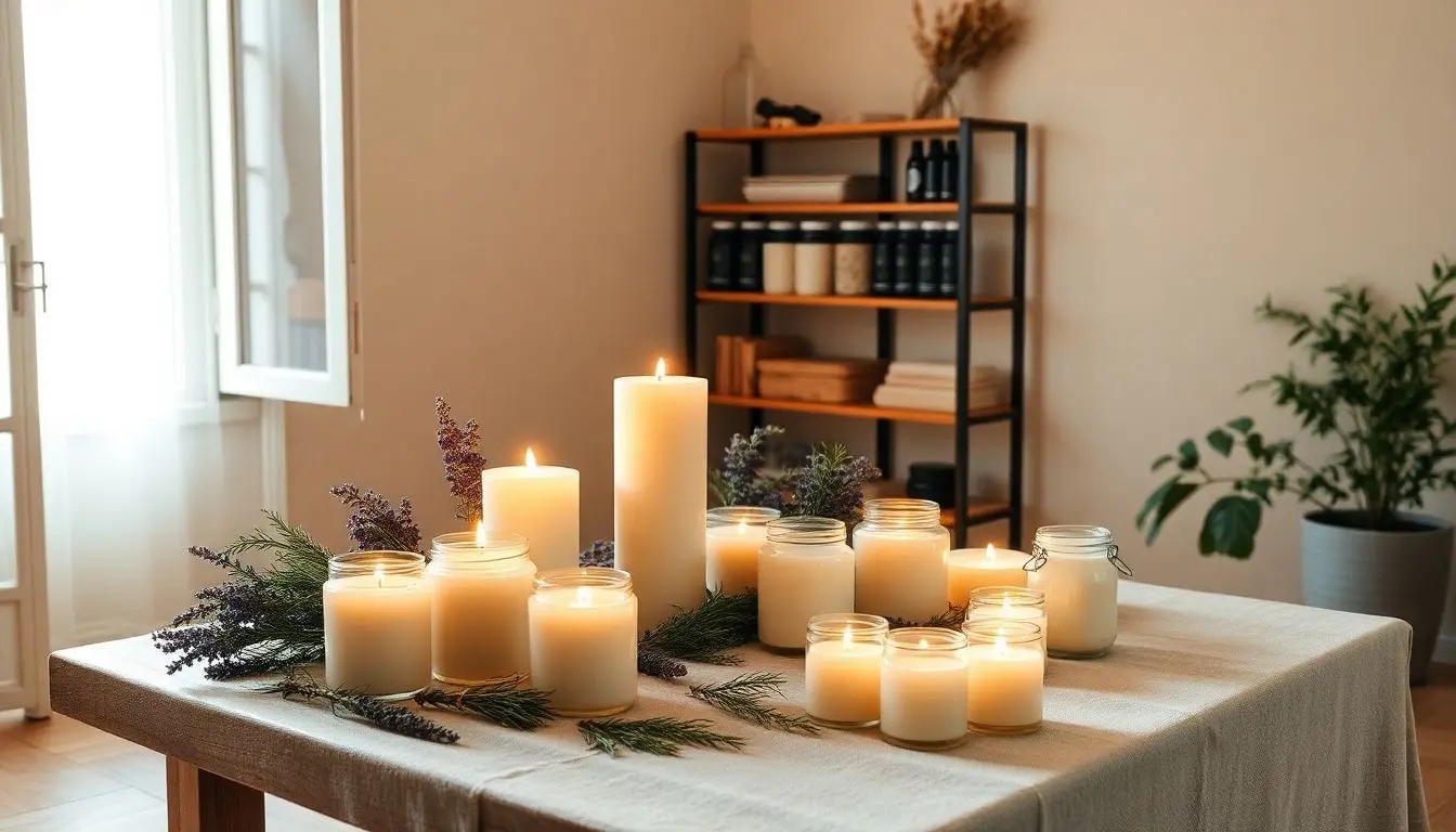velas aromáticas naturais