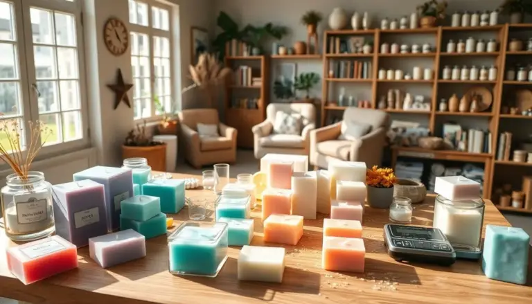 velas aromáticas quadradas