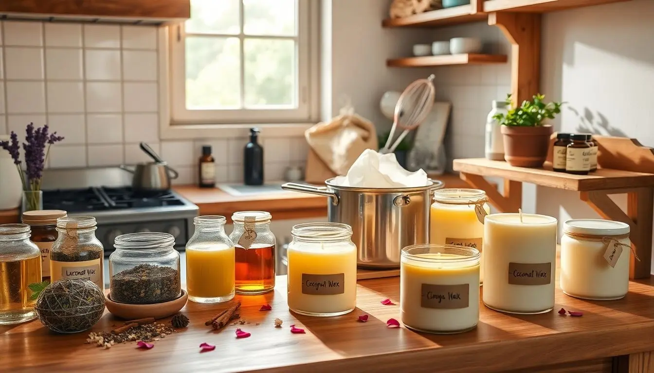 velas aromáticas veganas