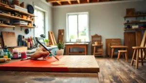 como fazer pintura em madeira