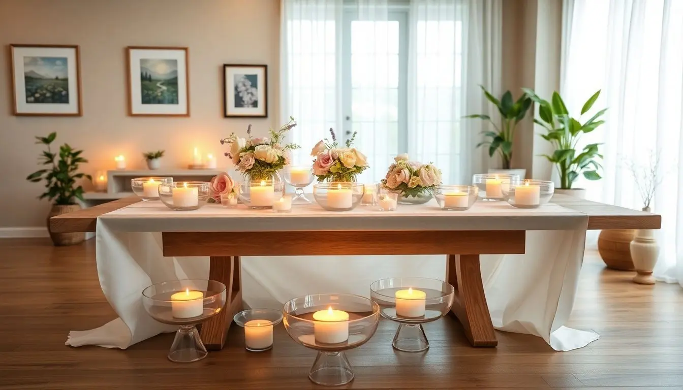 velas aromáticas flutuantes