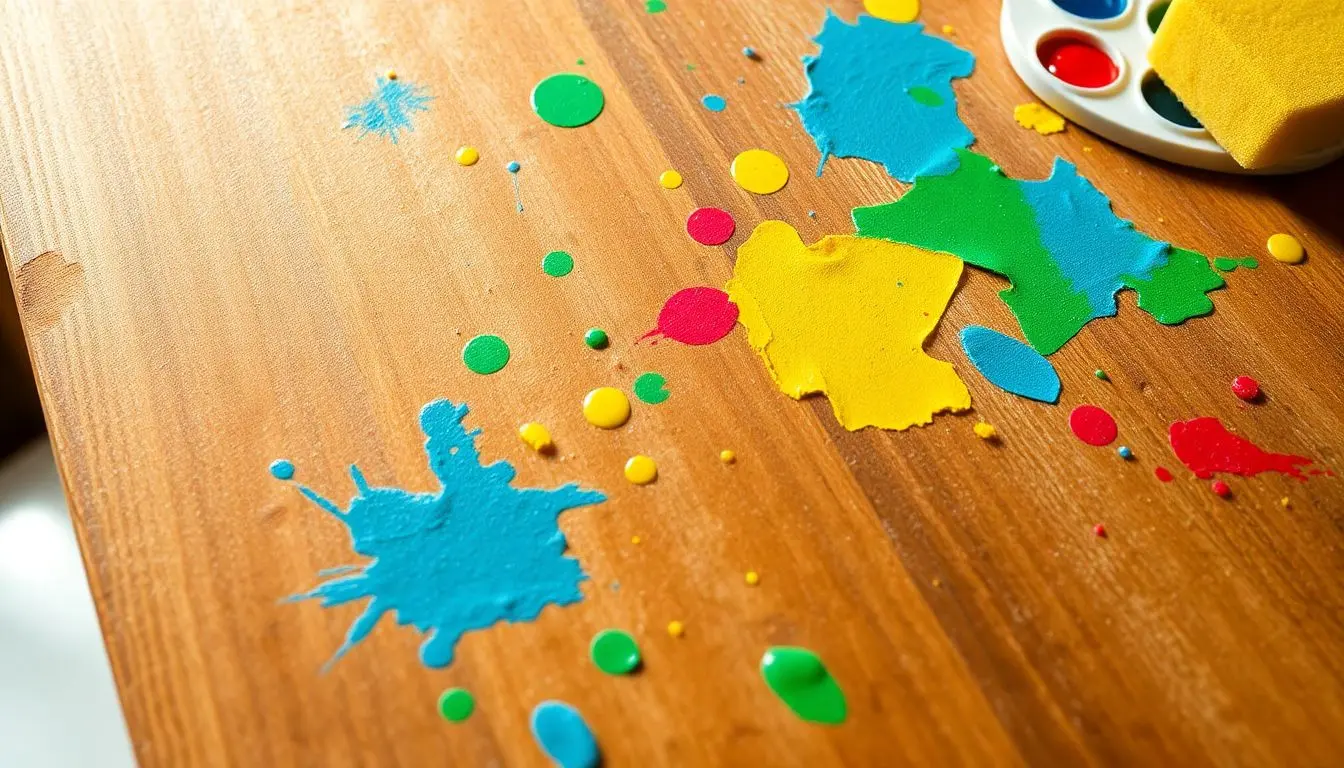 pintura em madeira com esponja
