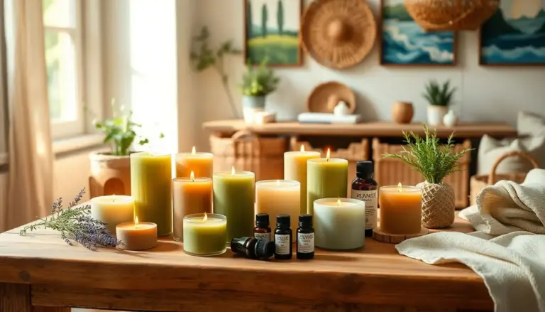 velas aromáticas biodegradáveis